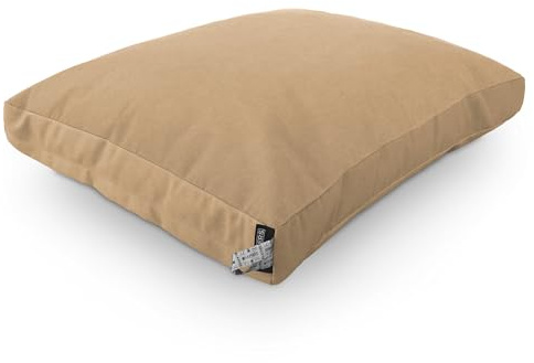 Happers Coussin de Sol Toldotex Anti-Taches Polyvalent pour extérieur, Banc, canapé palettes, Chill Out - uni Beige 60 x 80