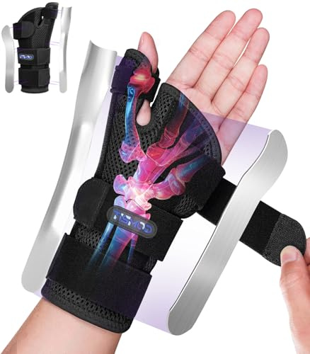 TISMOD Tumskena, bandage med tumstöd, handledsskena med tumskena, för artrit, stukningar, seninflammation, bandskador, karpaltunnelsyndrom, tenosynovit från De