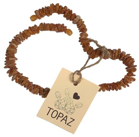 TOPAZ® Bernsteinkette Länge 30 cm Hund Katze
