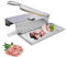 Cortador manual de carne de hueso, costillas de acero inoxidable, cortador de pollo resistente, picador de huesos con bandeja de carne para chuletas de cordero, cerdo, carne de res, pescado, verduras,