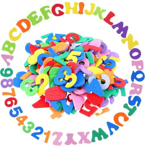 130 PCS Foam Alphabet Stickers, Letter Stickers Color Self Adhesive A-Z Foam Sticker for Crafts Supplies DIY Scrapbooking School Project Party Decorations