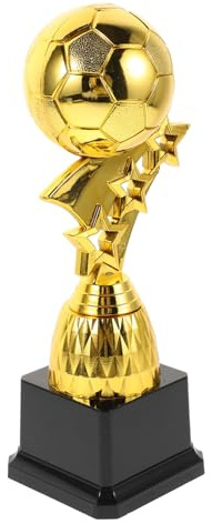 Toyvian Trophée De Football Plastique Or Ballon Trophée Compétition Récompense Cérémonie Garçon Et Filles Sport Fête Équipe Jeu