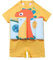 Maillot de Bain Flottant Bebe Maillot De Bain Bouée Intégré Bebe Fille Piscine Maillots Bébé Garçon Gilet Flottaison Enfant Gilet Natation Sauvetage Bouée Dinosaure 1-5 ans (A05-Yellow, 100-L)