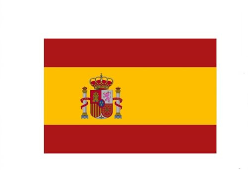 Bandera España, Bandera Nacional Española, Medida 145X90cm, Tejido Poliéster Con trabilla Para La Subasta (Spain)