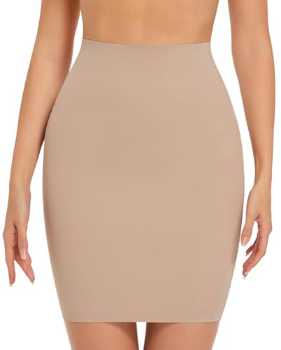 ONEW Shapewear Dress Slip Shaping Half Slips Under Dress Tummy Control Slimming Slip Body Shaper Seamless Underwear for Women