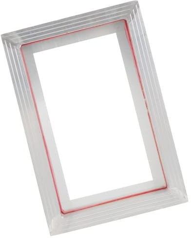 Hoement Marco de Serigrafía Aluminio Ligero y Duradero Marco de Inicio para Serigrafía DIY Portátil para Camisetas y Manualidades Suministros de Bricolaje para Arte y Proyectos