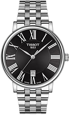 Tissot Carson T1224101105300 Unisex Adult Dress Watch, Grey, Quartz Movement
