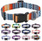 Mihqy Hundehalsband, Verstellbares, Weich & Komfort Hunde Halsband, Böhmisches, Blumen, geometrisches, Stammes Design, für Kleine, Mittlere und Große Hunde(Böhmische Orange,S)