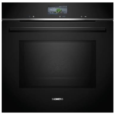 Siemens HM736GAB1, iQ700 Smarter Einbau-Backofen mit Mikrowellenfunktion, 60 x 60 cm, Made in Germany, 800 W, Schwarz, ecoClean & humidClean Selbstreinigung, Air Fry, cookControl, Farb-Touchscreen