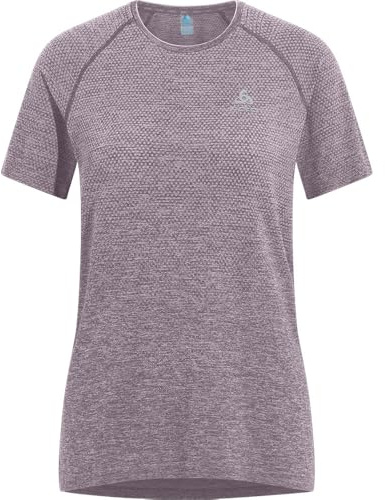 Odlo Camiseta de Running para Mujer de Manga Corta Essential sin Costuras, Camiseta Deportiva I Camiseta Deportiva I Camiseta de Fitness