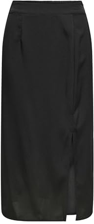 ONLY Onlnova Life Elite Lamar Slit - Falda para Mujer, Negro, XS
