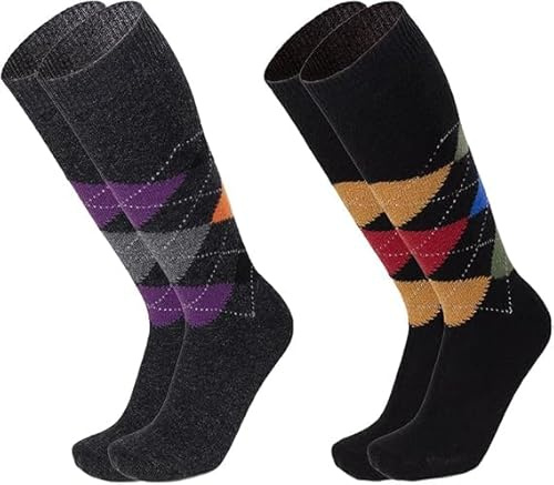 Prisco Calze Uomo Cashmere e Lana Lunghe, Calzini Cachemire Lunghi Invernali Termici, Made in Italy (IT, Numero, 40, 45, Regular, Regular, Fant A)