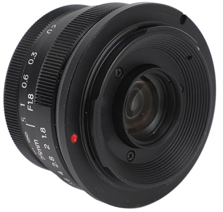 25mm F1.8 APS C Obiettivo da Ritratto Ad Ampia Apertura Obiettivo Fisso per Fotocamera con Messa a Fuoco Manuale per Attacco FX X T1 XA1 X E2 X M1 X Pro2 Nero
