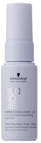 BLONDME Blonde Wonders Leave-In Toning Drops for Blonde Hair, Ice, 1.0 Fl Oz | Eliminate Brassy Yellow Tones | Color Depositing Treatment | For Cool Blonde or Gray Hair