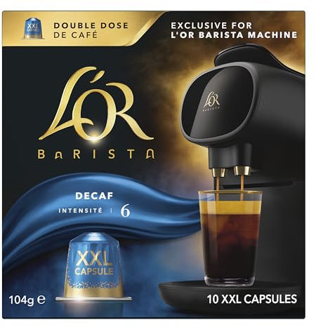 L'OR Barista Double Decaff XXL Coffee Pods x10