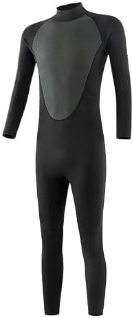 Neoprendräkter herr 3 mm neopren kostym dragkedja fram för snorkling, dykning, simning, kajakpaddling och kitesurfing