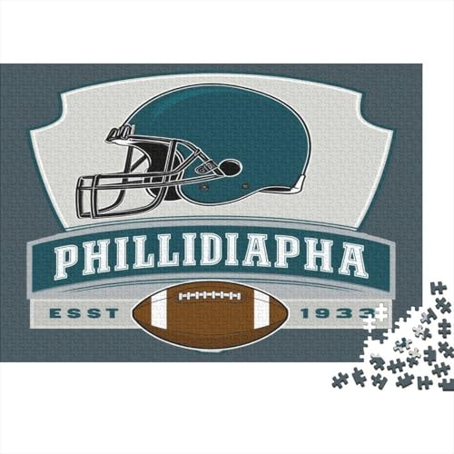 American Football Helmet 1000 Piece Jigsaw Puzzle Paper for Adults Stadium Style Puzzle Game for Family Relaxation Gift 52x38cm/1000pcs
