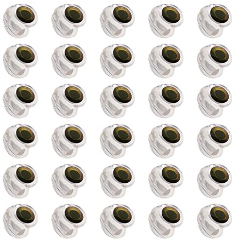 Milageto 30-teilige Fliegenbinde-Fischmaske zum Herstellen von Streamer-Fliegen, Hechten, Bassforellen, Ködern, Basteln, langlebiges, salzwasserklares Material, Mischung