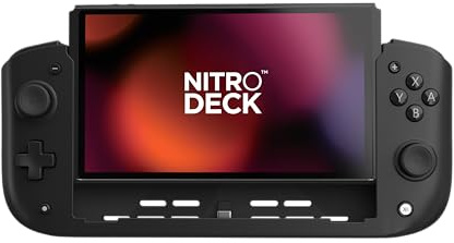 CRKD Nitro Deck - Professional Handheld Controller Deck with Zero Stick Drift for Nintendo Switch and Switch OLED (Black)