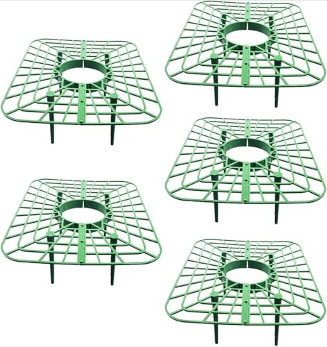 Daaxing 5/10/20 PZ Supporti per Fragole, Supporto per Piante con 4 Piedi Robusti, Protezione per la Crescita delle Fragole con Protezione per la Frutta, Accessori da Giardino Salvaspazio (5 PZ)