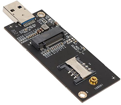 EIMSOAH Adattatore da NGFF a USB 3.0, M.2 Chiave B a USB 3.0 Reser Card con Slot per Schede Dual Nano SIM, per Modulo 3G 4G LTE OS X