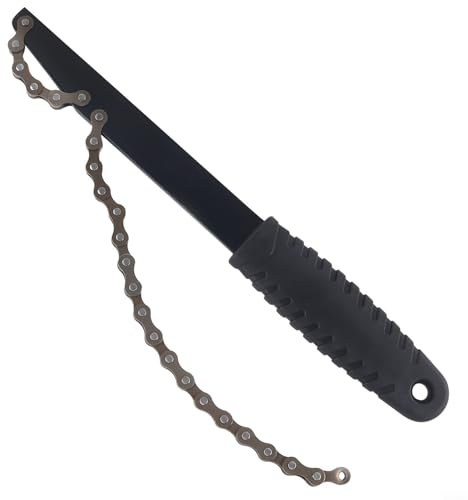 Kit de herramientas de reparación, juego profesional de extracción de manivela de pedalier con llave de anillo de bloqueo de casete de látigo de cadena para mantenimiento de ciclo de carretera (1