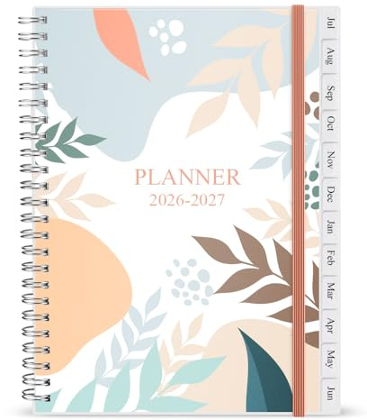 Diary 2026, A5 Weekly/Monthly Planner with Monthly Tabs, 2026 Planner from Jan 2026 to Dec 2026, Twin-Wire Binding,Easy to Organize Your Daily Life,14.8×21cm, Planners 2026 Week to View, 2026 Diary