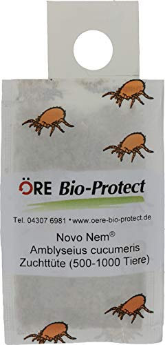 Novo Nem® Ambly. cuc. Raubmilben - 5 Tüten für 5-10 Pflanzen gegen Thripse an Zierpflanzen und Gemüse