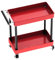 Snufeve6 Organizadores De Herramientas, Compatible con Metal, Fácil De Montar, Carro De Herramientas con Ruedas para Accesorios RC para Taller De Garaje(Rojo)