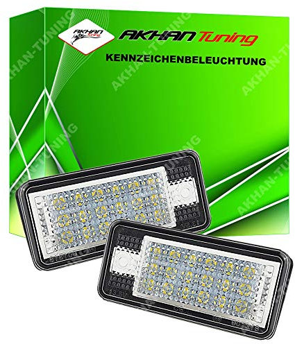 akhan KBADPA - Fehlerfrei Kennzeichenbeleuchtung Xenon Weiß Kompatibel mit A3 (8P), A3 (8P) Cabriolet, A4 (8E, B6), A4 (8E, B7), A5 (8F7), A6 (4F, C6), Q7 (4L), A8 / S8 D3 (4E), RS6 (4F, C6) Facelift