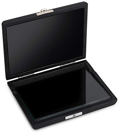 Tiiyee Estuche para Cañas de Saxofón, Estuches Caña Saxofóns Madera PU con Panel Vidrio Interno Clarinete Almacenamiento Láminas Instrumentos Múltiples Saxofón Puede Contener 6 Cajitas Caja Soporte