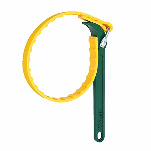 CNWOOAIVE Clé à courroie – filtre huile, de réparation antidérapante pour boîte moteur voiture, démontage serrage, outils main voiture 9in, (Belt Wrench)