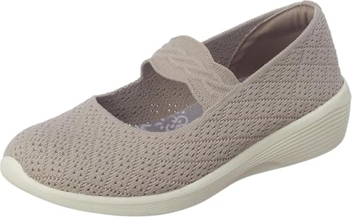 Skechers Stretch Fit 158565 Arya That's Sweet Taupe Ballerine Sportive per Donna in Tessuto (Taglia 40)