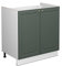 Vicco Waschbeckenunterschrank Fame-Line, Grün-Gold Landhaus/Weiß, 80 x 81.6 cm ohne Arbeitsplatte