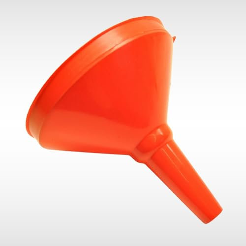 Dunnet Tools 200mm Wide Mouth Funnel For Car Motorcycle Circular Plastic Funnel Heavy Duty Polypropylene Plastic Funnels For Filling Bottles Or Containers Perfect For Oil Screenwash