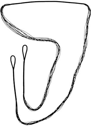 Aymzbd Cuerda de Arco Recurve Fabricada en Nylon Accesorios para Arquería Reemplazo de Indicada para Uso en Entrenamiento Y D, 168cm / 66inch