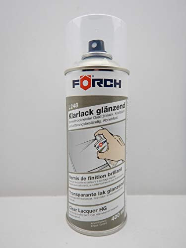 FORCH 1K L248 KlarLack Lack Spray Hochglanz Witterungs- und Korrosionsschutz Nitrocellulose-Basis Haushaltslack
