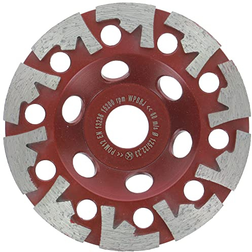 PRODIAMANT Diamant-Schleiftopf 125mm ST45-Longlife für Fliesenkleber 125 mm x 22 mm Schleifteller optimiert für Absaugung