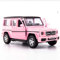 RMZ City Voiture de moulage Mercedes Benz G63 à l'échelle 1/36, en alliage de zinc pour enfants, véhicules à tirer vers l'arrière pour tout-petits, enfants, garçons et filles (rose)
