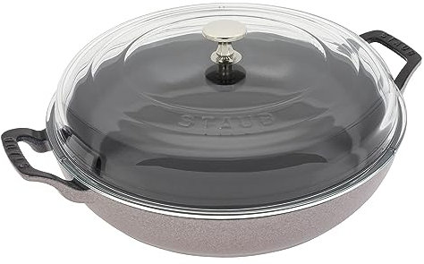 STAUB Cast Iron 3.5-qt Braiser with Glass Lid - Lilac