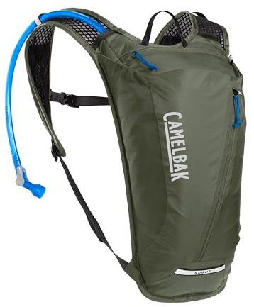 CamelBak Rogue Light 7 Hydration Backpack with Crux Reservoir, Lightweight Ventilated Design for Biking, Hiking, and Active Events, Dusty Olive 2.0