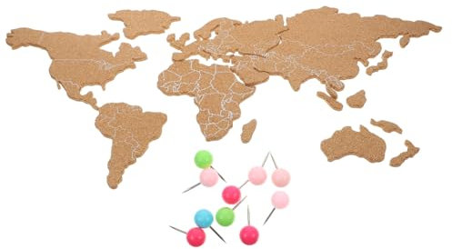 OSALADI Mappa Del Per Decorazione Murale Pannello Autoadesivo Per Arte Murale Per Casa e Ufficio Per Foto e Insegnamento