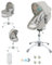 MoLi 3 in 1 Beistellbett Baby, Multifunktional Babybett, Höhenverstellbar Stubenwagen Baby, Klappbares Babys Reisebett (F002 Grey)