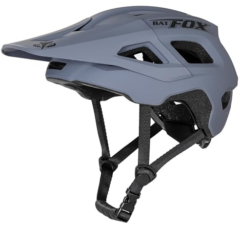 Leoyee Casque de vélo Taille réglable 56-62cm Casque de vélo Hommes Femmes Adultes Casque VTT avec visière Amovible