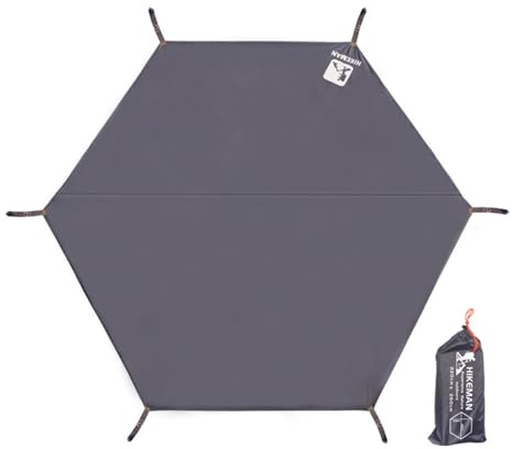 Tent Footprint - Camping Ground Sheet, Waterproof Picnic | Outdoor Tent Tarp, Hexagonal Oxford Mat Hiking, Lightweight Moisture Proof Ground Cover, Wear Resistant Camping Mat for Backpacking Travel