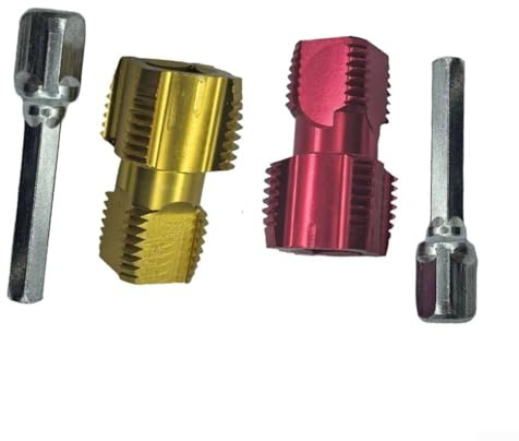 Fresa per filettature per tubi dell'acqua 20 mm 25 mm, per filettatura interna ed esterna, strumento in metallo, adatto per tubi idraulici e PPR