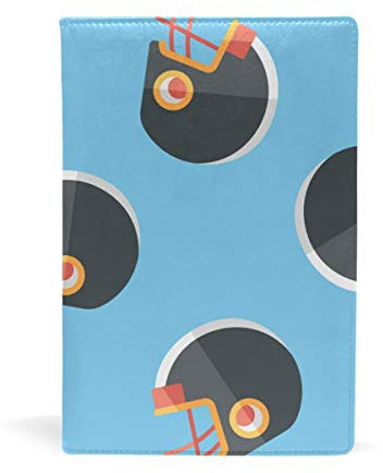 EZIOLY American Football Helm-Hülle, dehnbar, passend für die meisten Hardcover-Lehrbücher bis 22,9 x 14,5 cm, klebstofffreier Stoff Einfach anzubringen. Wash & Re-Use