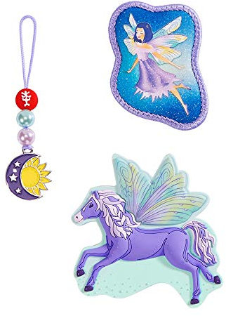 Step by Step Magic Mags „Fantasy Pegasus“, 3-teilig, 2 Magnet-Applikationen und 1 Anhänger, als Ergänzung für den Schulranzen oder Vorschulrucksack, für Mädchen