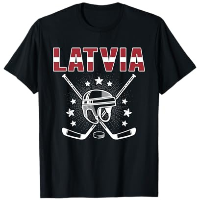 Lettonia Amanti di Hockey su ghiaccio Jersey - Lettone tifosi della squadra di hockey Maglietta