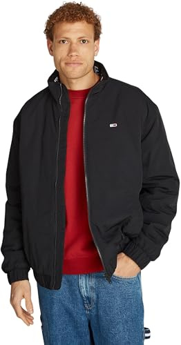 Tommy Jeans Uomo Giacca Essential Padded Jacket con Zip, Nero (Black), S